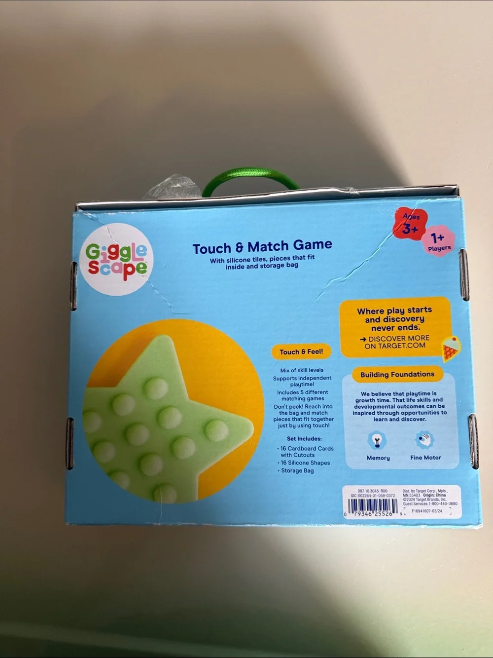 Touch & Match Game for Kids - sensory learning toy
